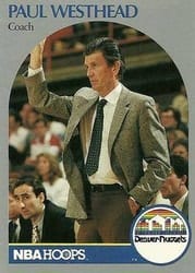 1990-91 Hoops Base Set Paul Westhead #422 card