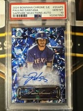 2024 Bowman Chrome Sapphire Edition Selections Autographs Paulino Santana #SSA-PS card