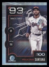 2025 Bowman Bowman Scouts Top 100 Paulino Santana #BTP-93 card