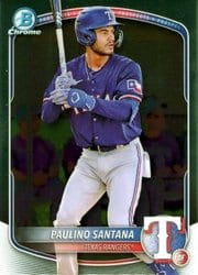 2025 Bowman Chrome Prospects Paulino Santana #BCP-72 card