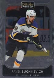 2021-22 O-Pee-Chee Platinum Base Set Pavel Buchnevich #100 card