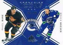 2018-19 SP Authentic Base Set Pavel Bure/Brock Boeser #133 card