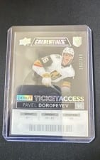 2021-22 Upper Deck Credentials Debut Ticket Access Acetate Pavel Dorofeyev #DTA-PD card