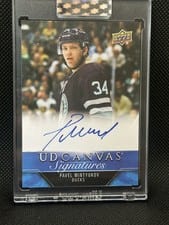 2023-24 Upper Deck Clear Cut Canvas Signatures Pavel Mintyukov #CS-PM card
