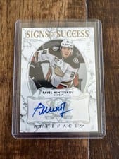 2024-25 Upper Deck Artifacts Signs of Success Pavel Mintyukov #SOS-PM card