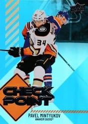 2024-25 Upper Deck Checkpoint Pavel Mintyukov #CP-9 card