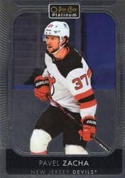 2021-22 O-Pee-Chee Platinum Base Set Pavel Zacha #142 card