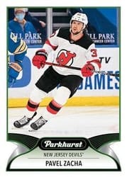 2021-22 Parkhurst Base Set Pavel Zacha #27 card