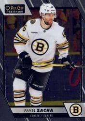 2023-24 O-Pee-Chee Platinum Base Set Pavel Zacha #161 card