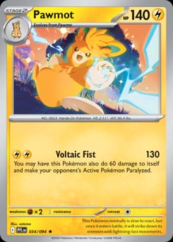 Phantasmal Flames Pawmot #34 card