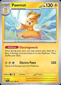 Scarlet & Violet Pawmot #76 card
