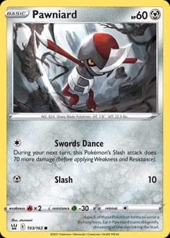 2021 Battle Styles Pawniard #103 card