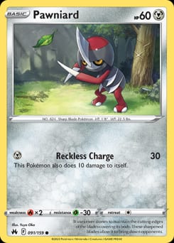 Crown Zenith Pawniard #91 card