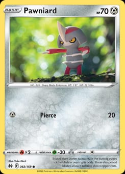Crown Zenith Pawniard #92 card
