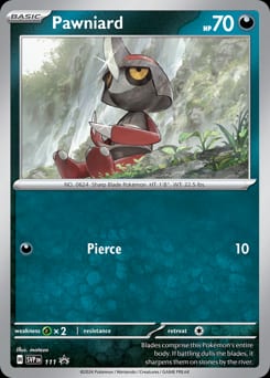 Scarlet & Violet Black Star Promos Pawniard #111 card
