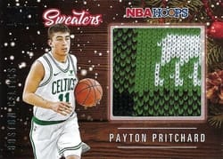 2020-21 Hoops Rookie Sweaters Payton Pritchard #RSW-PPR card