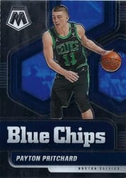 2020-21 Panini Mosaic Blue Chips Payton Pritchard #13 card