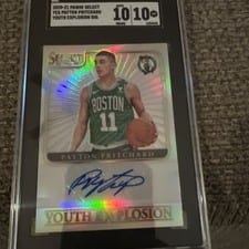 2020-21 Panini Select Youth Explosion Signatures Payton Pritchard #YES-PPR card
