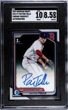 2024 Bowman Draft Chrome Prospect Autograph Payton Tolle #CPA-PT card