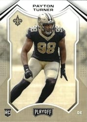 2021 Panini Playoff Base Set Payton Turner #252 card
