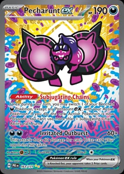 2025 Prismatic Evolutions Pecharunt ex #163 card