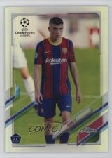 2020 Topps Chrome UEFA Champions League Pedri Refractor #61 card