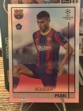 2020 Topps Merlin Chrome UEFA Champions League Pedri #89 card