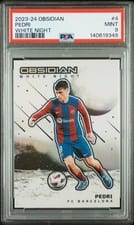 2023 Panini Obsidian White Night Pedri #4 card