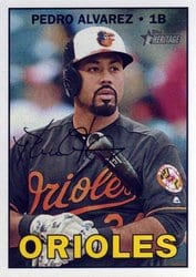 2016 Topps Heritage Base Set Pedro Alvarez #508 card