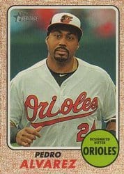 2017 Topps Heritage Base Set Pedro Alvarez #219 card