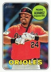 2018 Topps Heritage Base Set Pedro Alvarez #508 card
