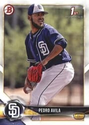 2018 Bowman Prospects Pedro Avila #BP40 card