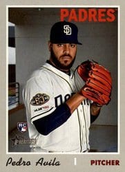 2019 Topps Heritage Base Set Pedro Avila #684 card