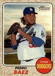 2017 Topps Heritage Base Set Pedro Baez #78 card