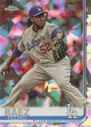 2019 Topps Chrome Sapphire Edition Base Set Pedro Baez #433 card