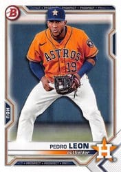 2021 Bowman Draft Base Set Pedro Leon #BD-92 card