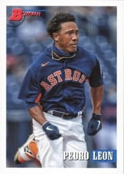 2021 Bowman Heritage Base Set Pedro Leon #152b card