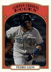 2021 Topps Heritage Minor League Base Set Pedro Leon #220 card