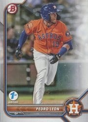 2022 Bowman 1st Edition Base Set Pedro Leon #BPPF-115 card