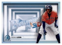 2022 Bowman 3D Pedro Leon #B3D-18 card
