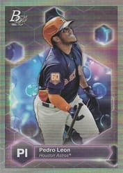 2022 Bowman Platinum Precious Elements Pedro Leon #PE-10 card