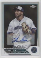 2023 Topps Pro Debut Chrome Autographs Refractor Pedro Leon #PDC-172 card