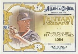 2018 Topps Allen & Ginter Fantasy Goldmine Pedro Martinez #FG-17 card