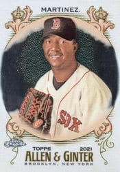 2021 Topps Allen & Ginter Chrome Base Set Pedro Martinez #79 card