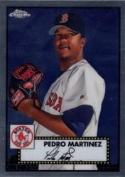 2021 Topps Chrome Platinum Anniversary Base Set Pedro Martinez #495 card