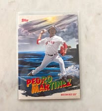 2023 Topps x Bob Ross: The Joy of Baseball Painting the Corners Pedro Martinez #PC-2 card