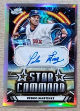 2024 Topps Cosmic Chrome Star Command Autographs Pedro Martinez #SCA-PM card