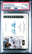 2024 Topps Definitive Collection Legendary Autographs Pedro Martinez #LAC-PMA card