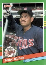 1991 Donruss Base Set Pedro Munoz #758 card