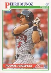 1991 Score Base Set Pedro Munoz #332 card